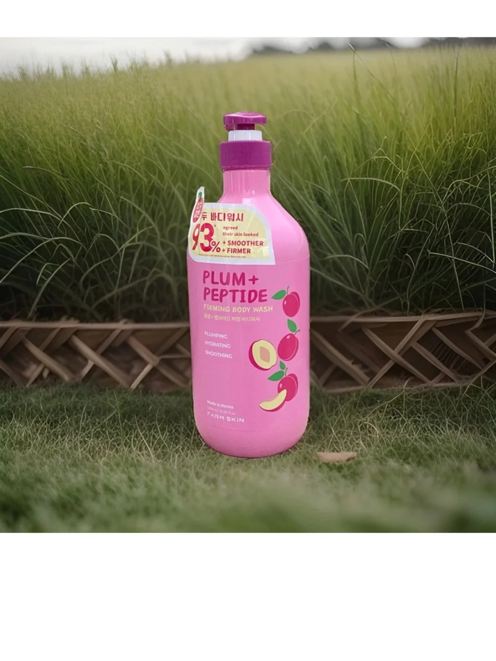 Plum + Peptide Firming Body Wash - Pink made in Korea